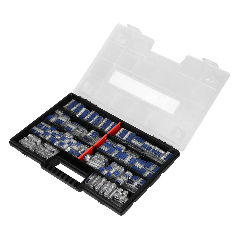 Satz einseitiger und Inline-Klemmverbinder PREMIUM HOUSE-QUICK-MIX, 176 Stück.