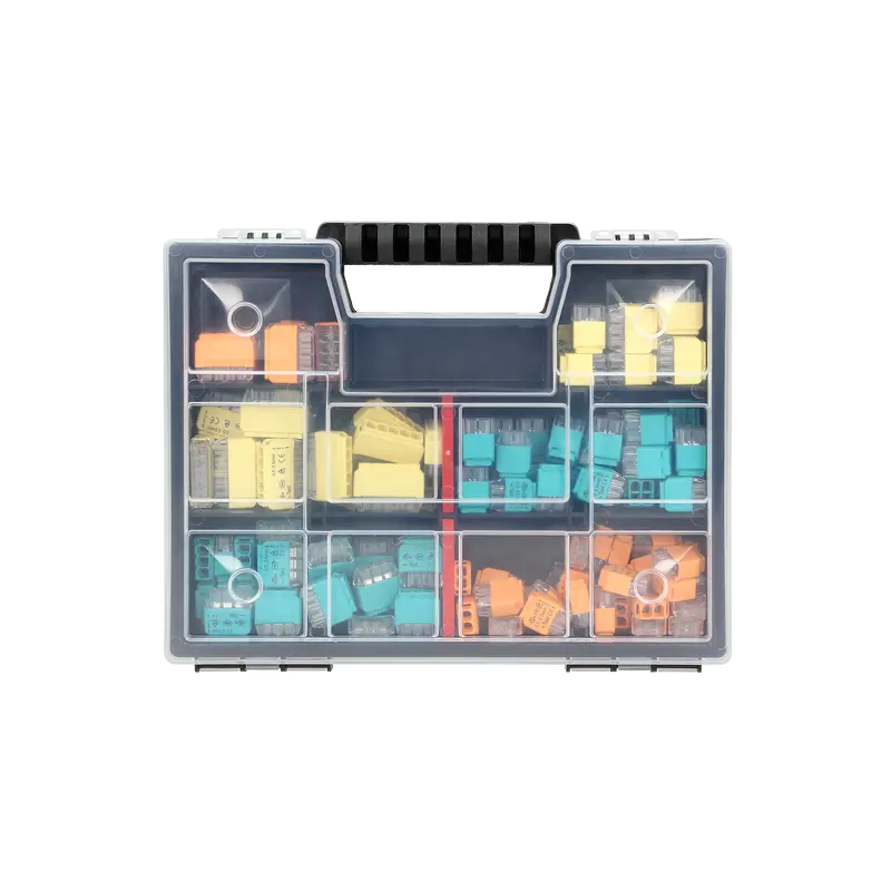 Set von Installationsklemmen HOUSE in einer Box 123 Stk.