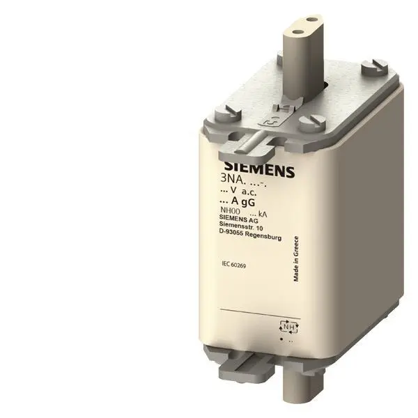 Siemens 3NA3832 NH00 125A 500VAC/250DC gL/gG Sicherung spannungsführend