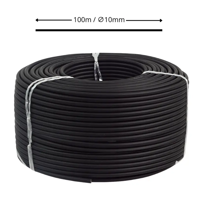 Solarkabel 10 mm2 H1Z2Z2-K PV Kabel für Solaranlagen Schwarz 100m 0%MwSt.