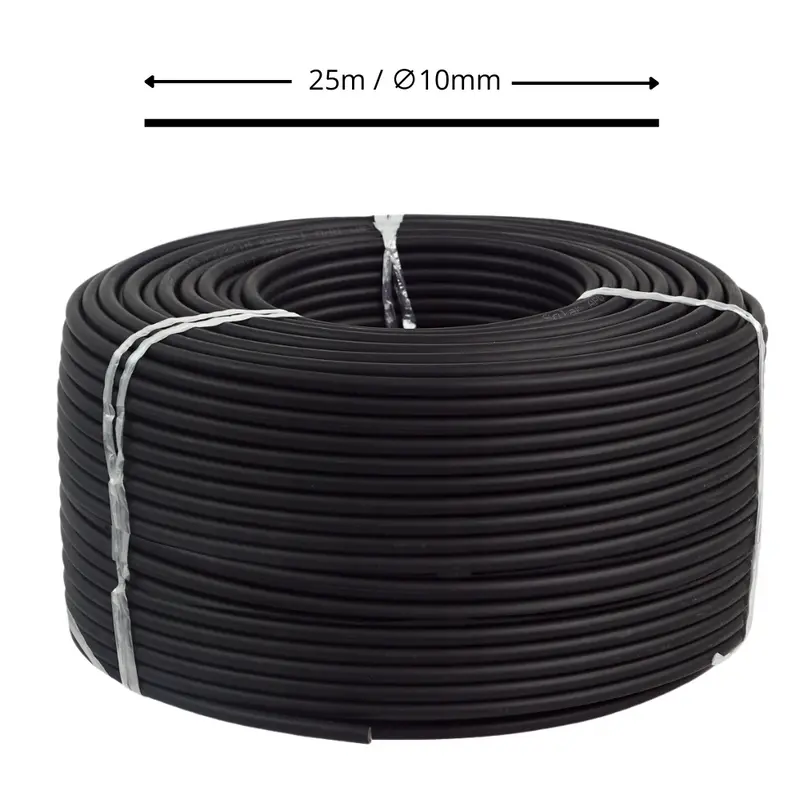 Solarkabel 10 mm2 H1Z2Z2-K PV Kabel für Solaranlagen Schwarz 25m 0%MwSt.