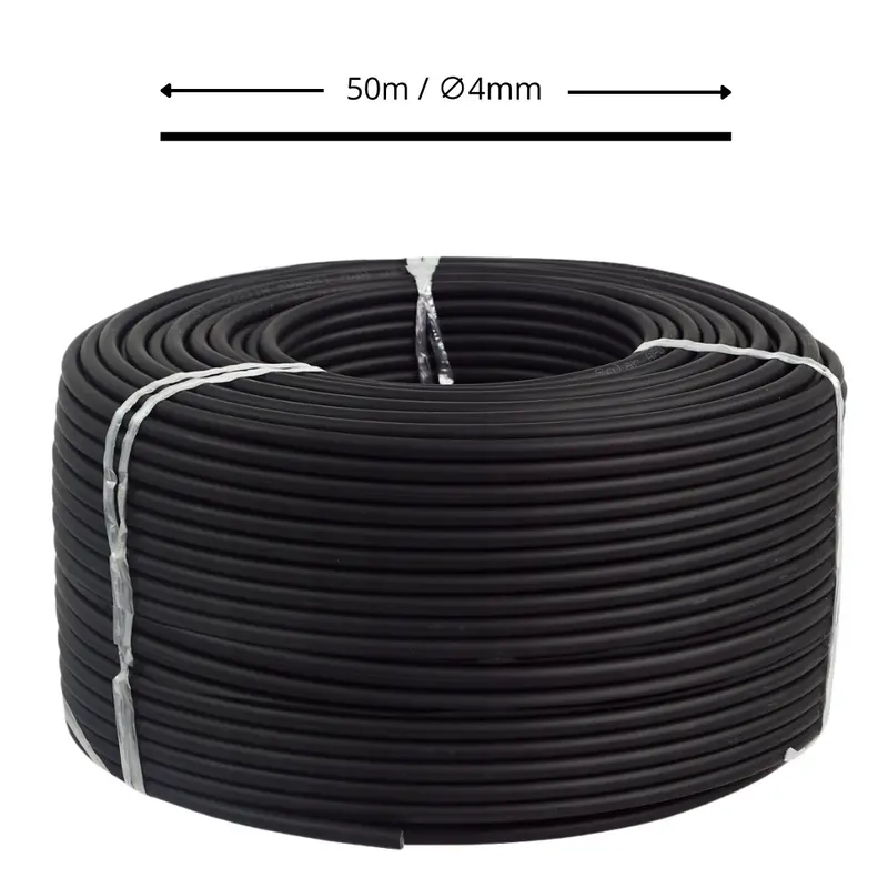 Solarkabel 4 mm2 H1Z2Z2-K PV Kabel für Solaranlagen Schwarz 50m 0% MwSt.