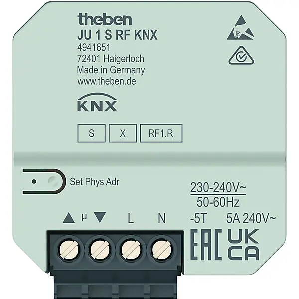 Theben Funk-Jalousiesaktor 1-fach JU 1 S RF KNX