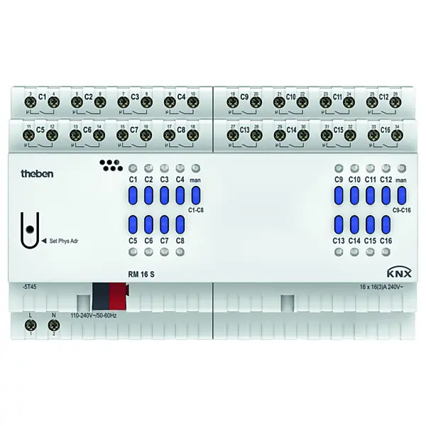 Theben Schaltaktor 16-fach RM 16 S KNX