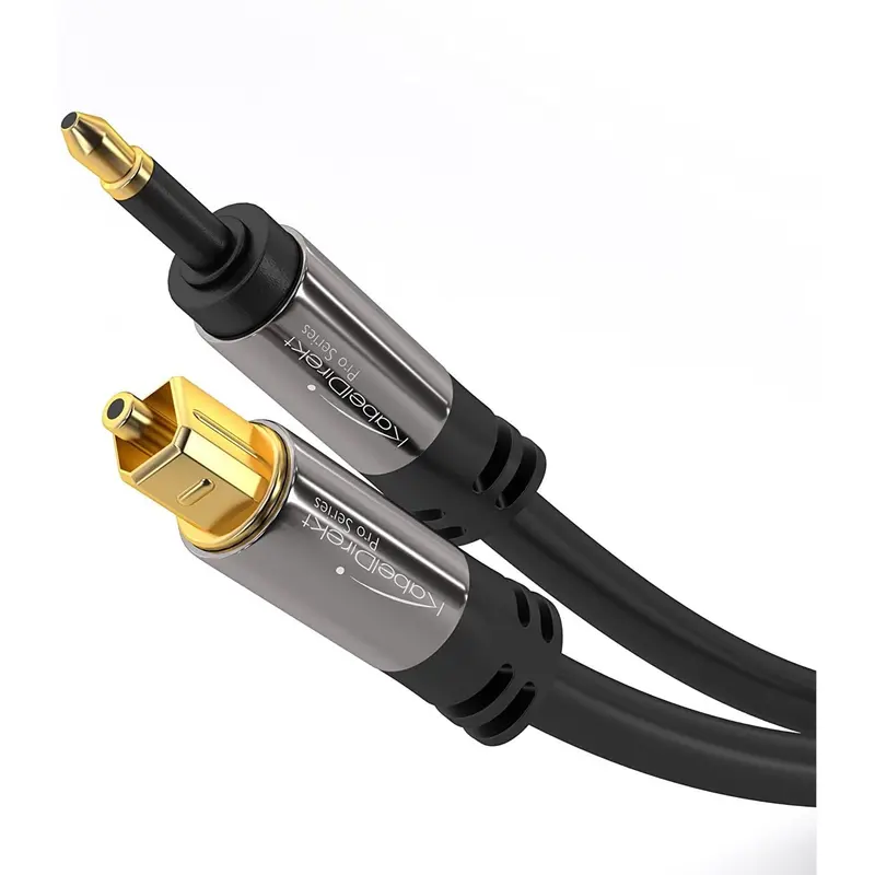 TOSLINK auf Mini-TOSLINK, optisches Audiokabel, Lichtwellenleiter/LWL, überträgt Digitale Audiosignale