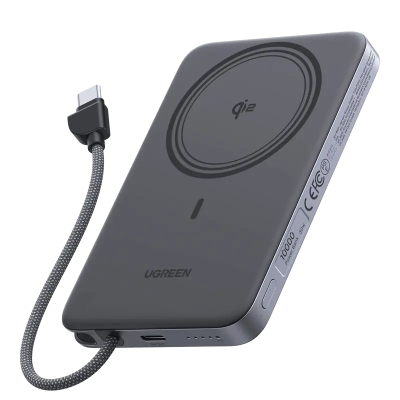 UGREEN MagFlow Air magnetische Powerbank (10000 mAh, Qi2 15W)
