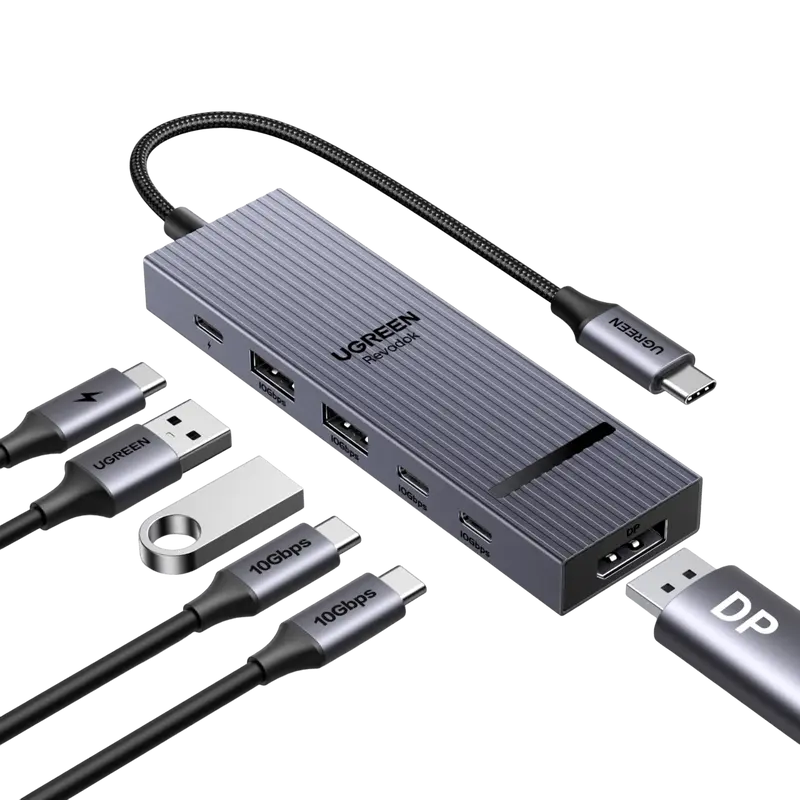 UGREEN Revodok Pro 1062 Dockingstation (6 Ports, 4K@60Hz, 10Gbps, 100W)