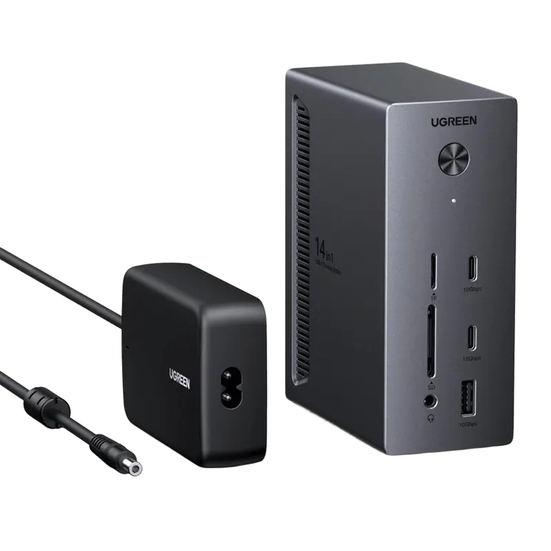 UGREEN Revodok Pro 14-in-1 USB-C-Dockingstation (10 Gbps, Triple 4K)