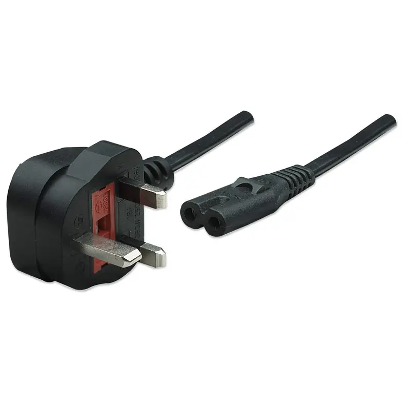 UK Stromkabel C7 auf BS1363, 1,8 m