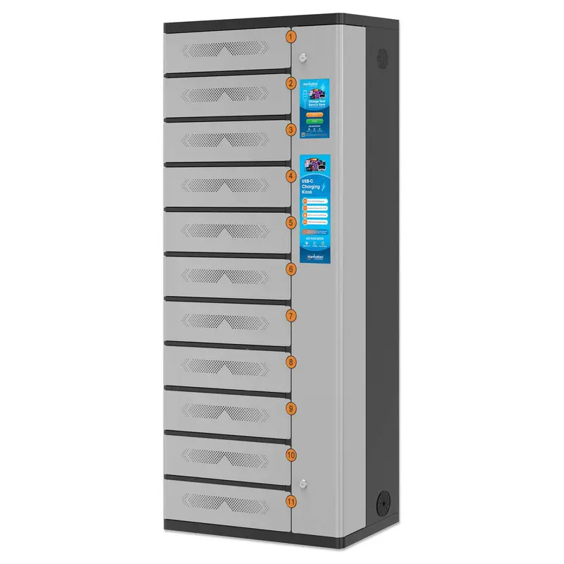 USB-C Ladeschrank mit 11 Schließfächern - 65W pro Port