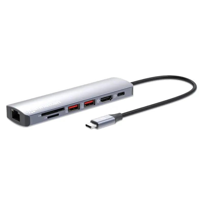 USB-C PD 7-in-1 4K Dockingstation / Multiport-Hub