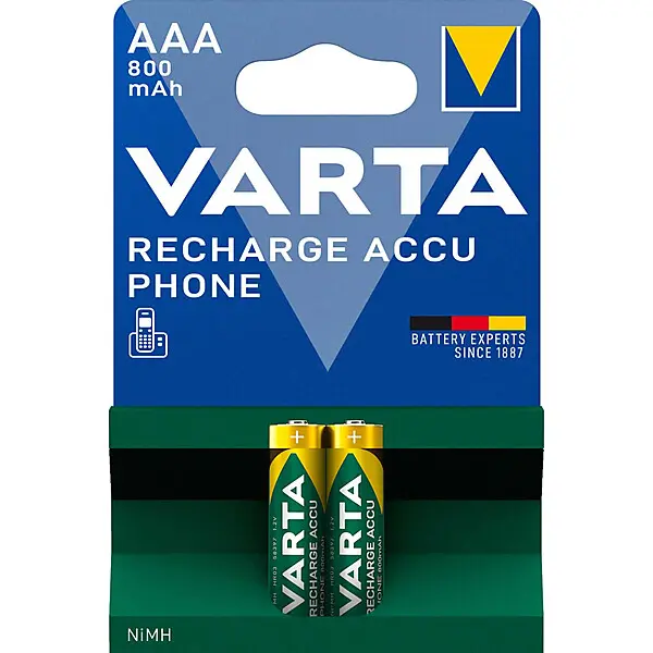 VARTA Recharge Accu Phone AAA 1,2V/800mAh/NiMH 58398 Bli.2