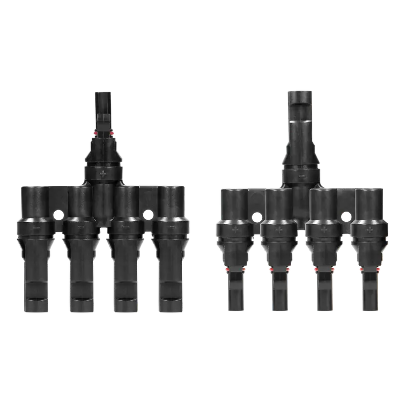 Verteiler 4xMC4, (T-Typ), für Solarpanele