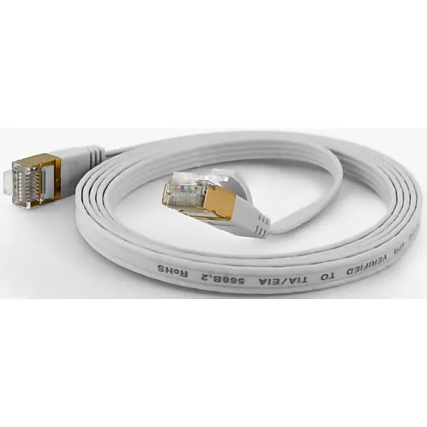 wantec FTP-Patchkabel Cat.6A ws 10m RJ45 1,6x6,5mm 7011 ws 10,0m