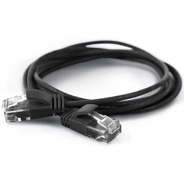 wantec UTP-Patchkabel Cat.6A sw 10m RJ45 2,8mm 7319 sw 10,0m