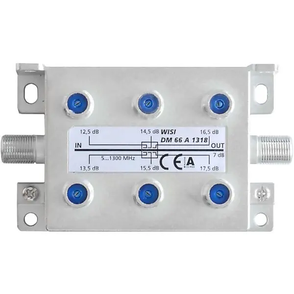 WISI Abzweiger 6f. 5-1300MHz12,5-17,5dB DM 66 A 1318