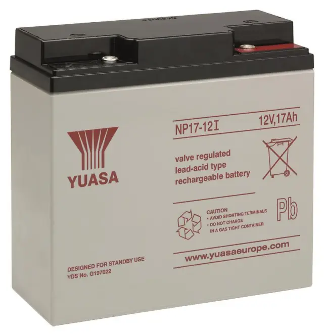 Yuasa Bleiakku 12V YBL12/17I NP17-12I 17Ah M5 VDS wartungsfrei
