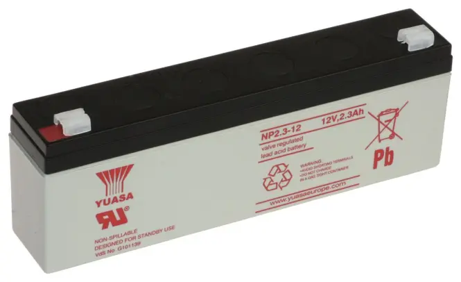 Yuasa Bleiakku 12V YBL12/2.3 NP2.3-12 2,3Ah Faston 4,8mm VDS wartungsfrei