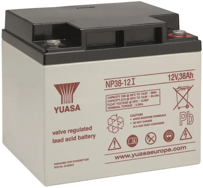 Yuasa Bleiakku 12V YBL12/38I NP38-12I 38Ah M5 VDS wartungsfrei