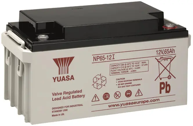 Yuasa Bleiakku 12V YBL12/65I NP65-12I 65Ah M6 VDS wartungsfrei