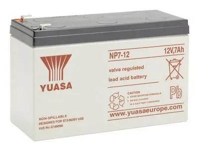 Yuasa YBL12/7.0 4,8MM VDS NP7-12 Bleiakku 12V 7Ah Faston 4,8mm VDS