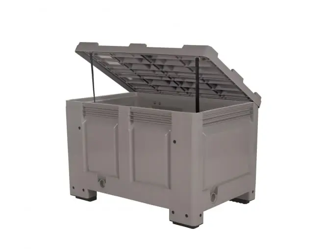 Zajadacz Kundenbox mit Klappdeckel               1200x800x760mm grau