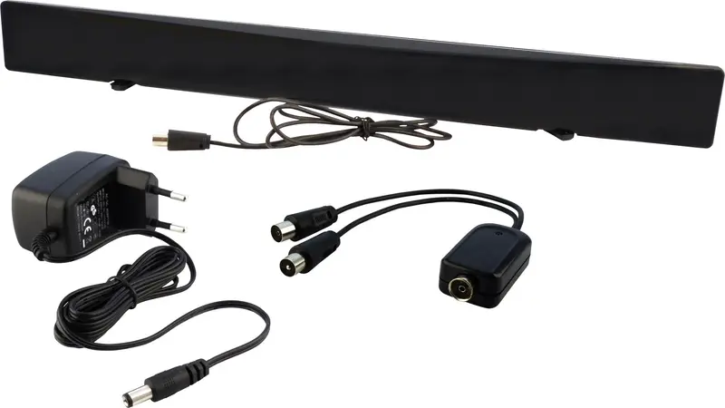 Zimmerantenne aktiv DVB-T2 DAB+ VHF UHF integrierter Verstärker