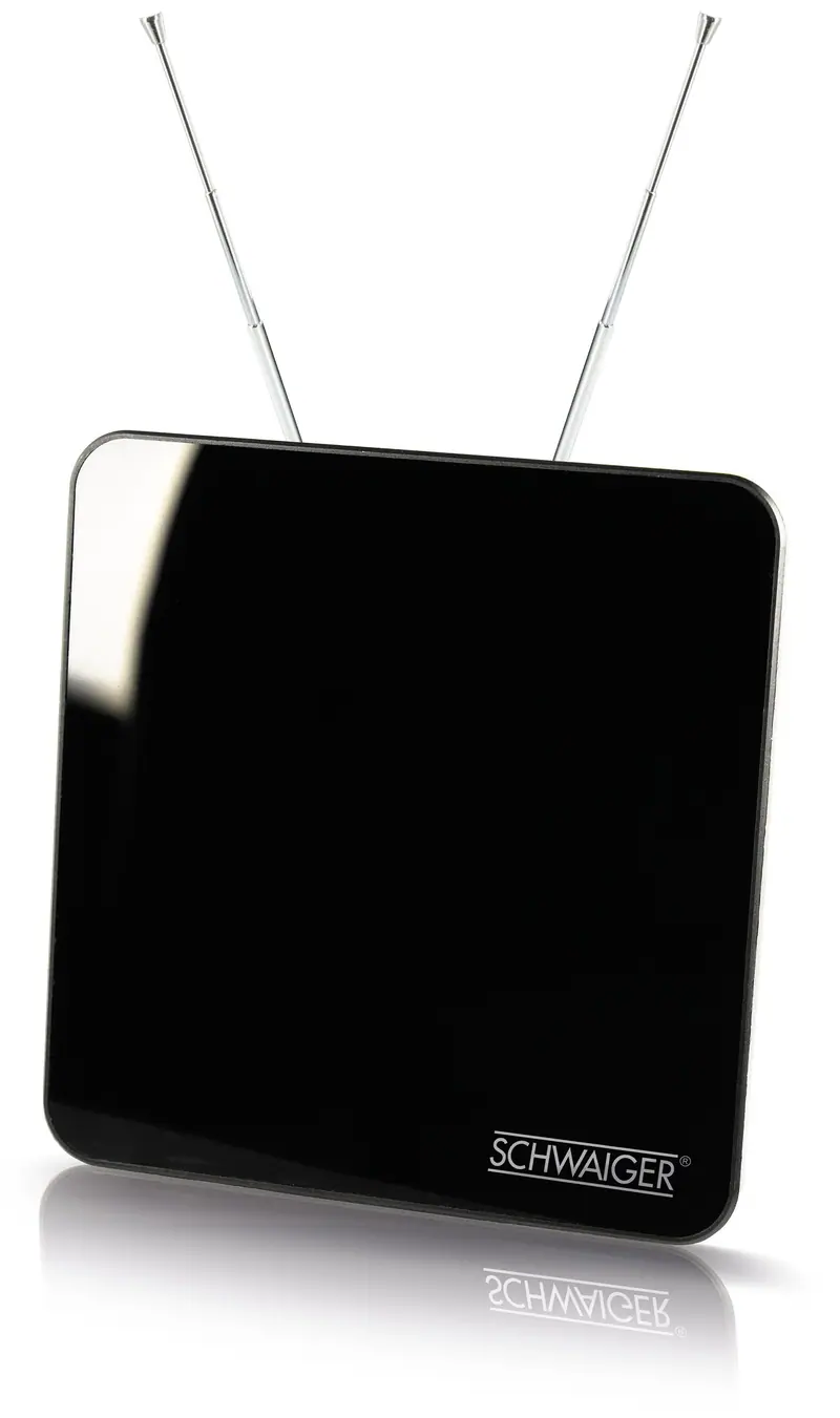 Zimmerantenne aktiv DVB-T2 VHF UHF schwarz