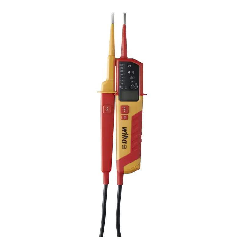 Zweipoliger Spannungsprüfer 0,5–1.000 V / 12–1.000 V AC, LED/LCD